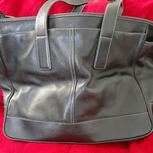 Leather coach bag